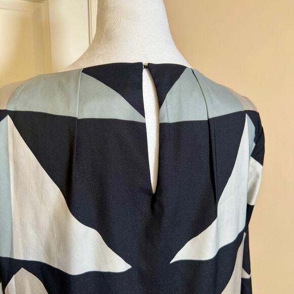 Mara Hoffman Geometric Long Sleeve Shift Dress Size Small Mod, Sophisticated - Picture 7 of 11